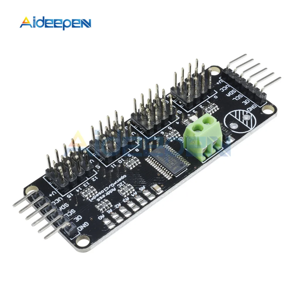 16 канальный 12 битный PWM Серводвигатель IIC I2C интерфейс PCA9685 плата модуля для Arduino