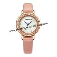 50pclot high quality luxury fashion casual classic leather strap watch hot fashion women quartz wristwatch re053