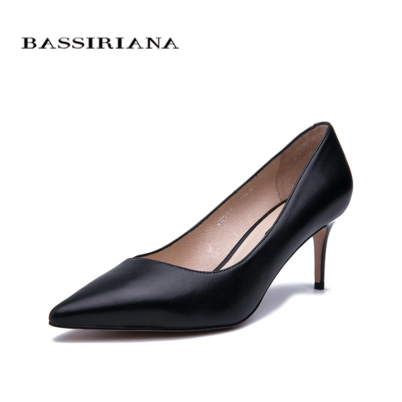 BASSIRIANA/2019 новые туфли на высоком каблуке женские лодочки женская обувь из