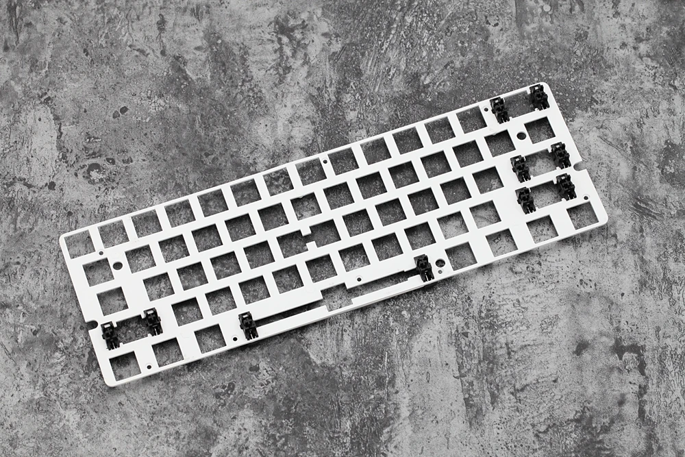 60% алюминиевая Механическая пластина для клавиатуры Gh60 gk61 белый цвет только