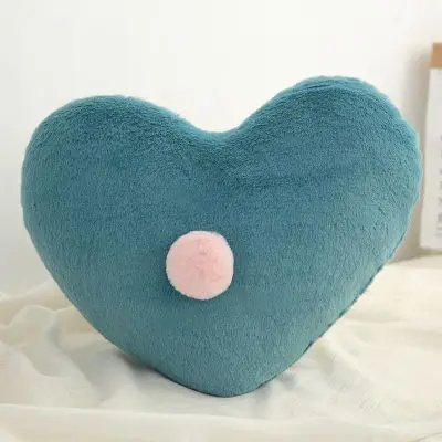 blue heart Детская подушка с изображением звезды, Луны, короны для новорожденных, декор для детской комнаты, постельное белье, украшение кроватки, Infantil, подушка-кукла, подушка в скандинавском стиле - Цвет: blue heart