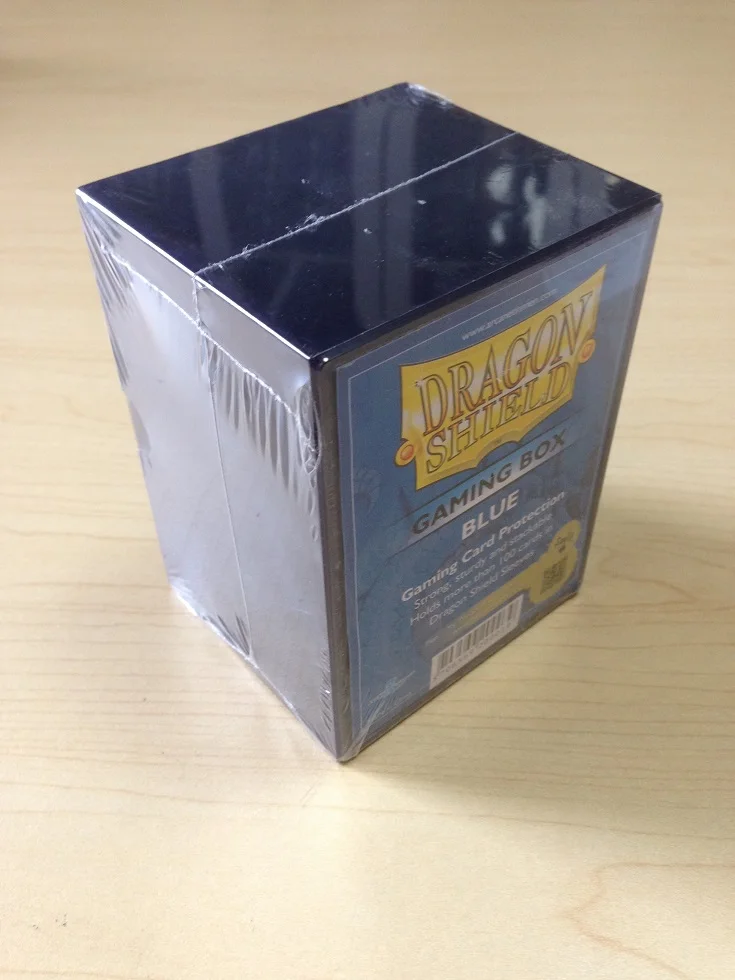 Настольная игровая колода коробка для хранения карт коробка для Yugioh Pokemon MTG большая емкость может вместить карты 100 - Цвет: Синий