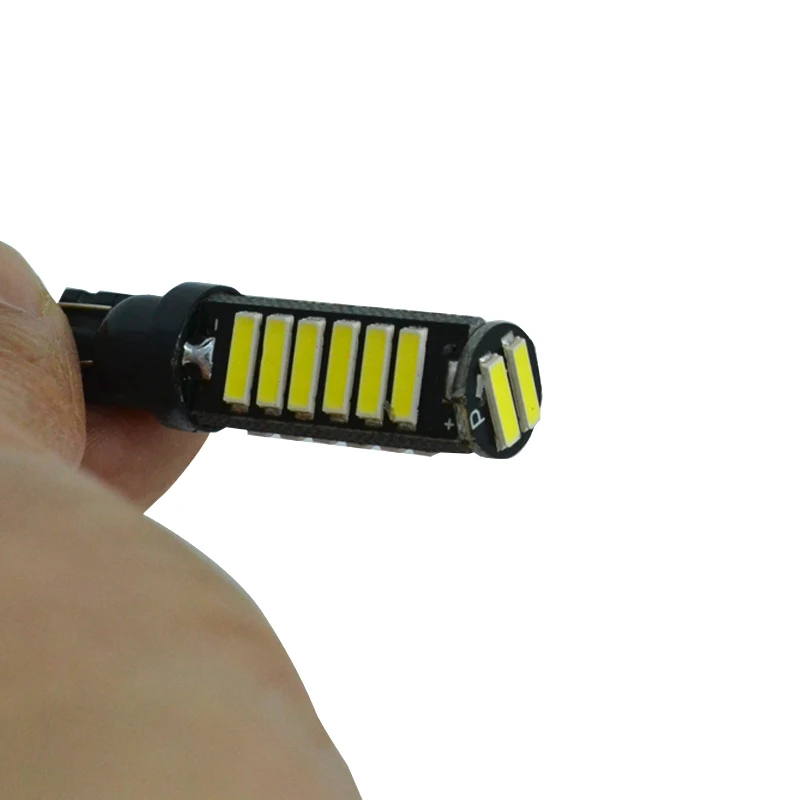 100 шт. Супер яркий T10 20 SMD 7020 светодиодный холодный белый 7014 W5W 194 168 автомобильный