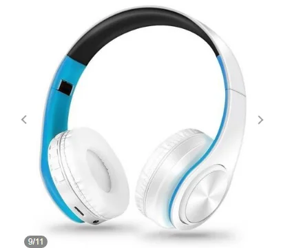 Тёмно-синий YEINDBOO модные беспроводные наушники Bluetooth гарнитура наушники с микрофоном для ПК мобильного телефона музыка - Цвет: Тёмно-синий