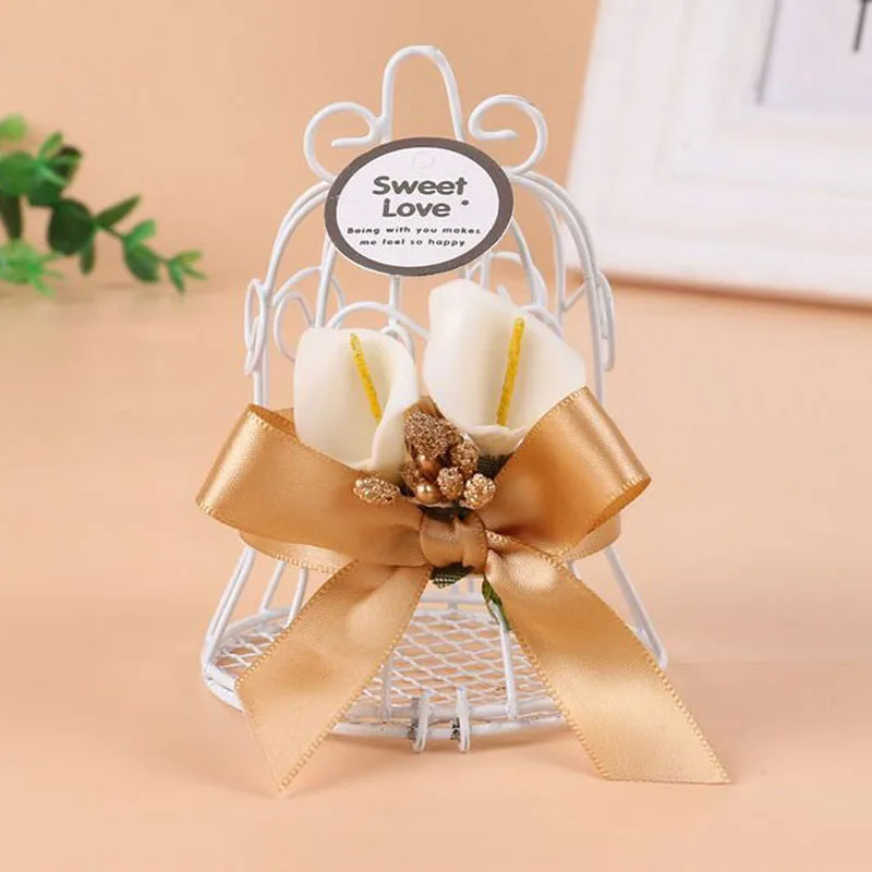 

Creative Small Bird Cage Bells Wedding Candy Box Iron Chocolate Sweet Bridal Wedding Favor And Gift Box Party Deocr