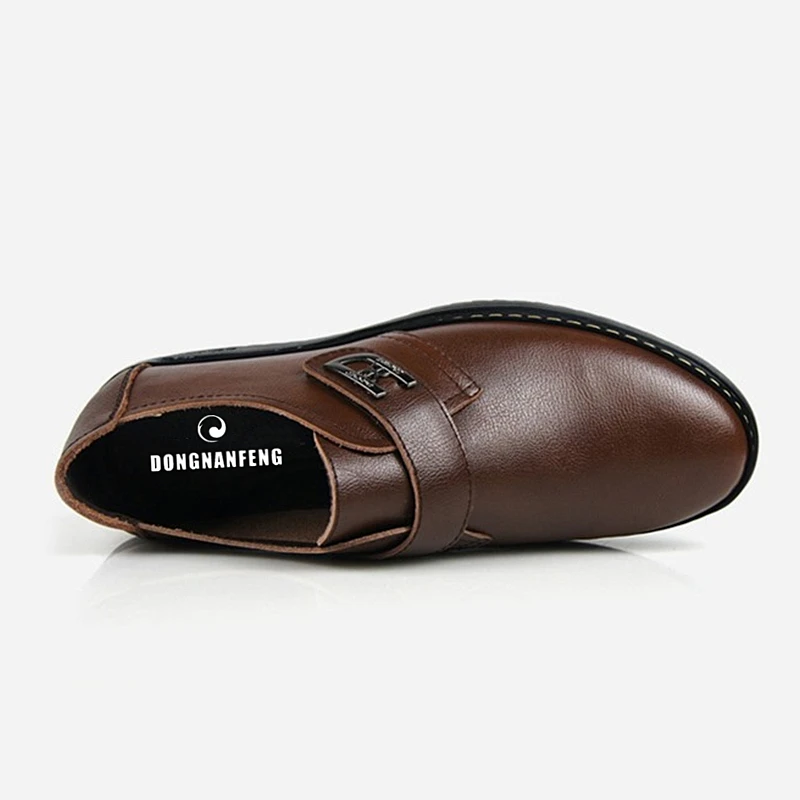 DONGNANFENG Men's Male Casual British Business Cow Genuine Leather Shoes Moccasins Flats Spring Autumn Soft Size 38-44 LC-2106 | Обувь