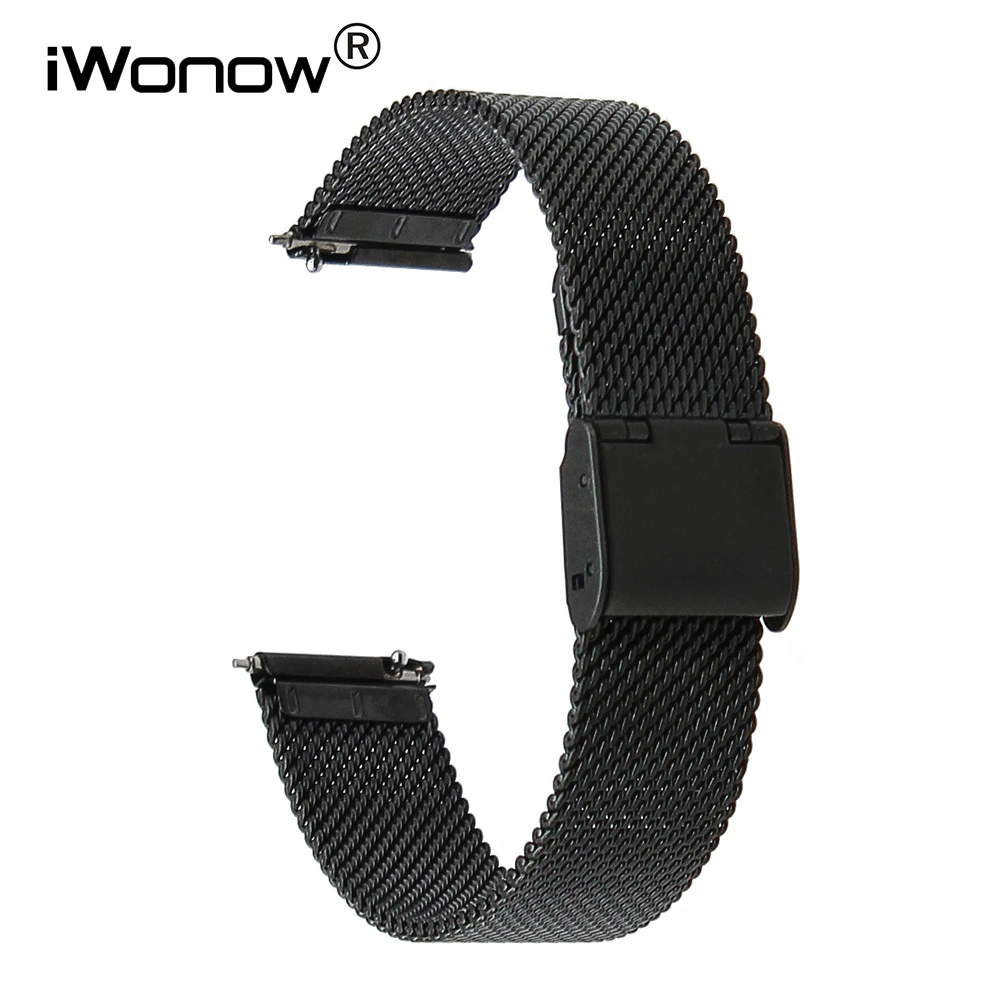 Ремешок для часов 20 мм из нержавеющей стали Garmin Vivomove Huawei Watch2 Sport Bradley наручный