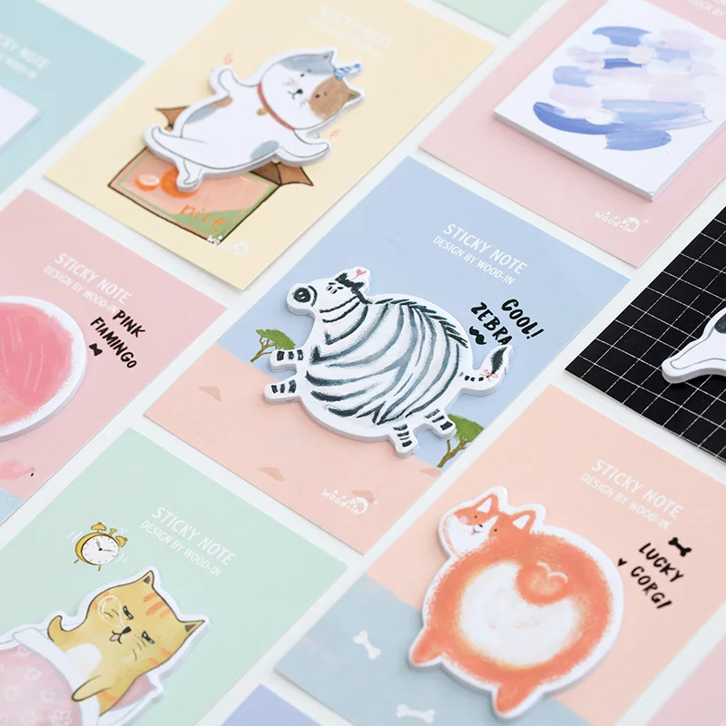 4 шт. Стикеры для заметок с животными|animal sticky notes|sticky notesmemo pad |