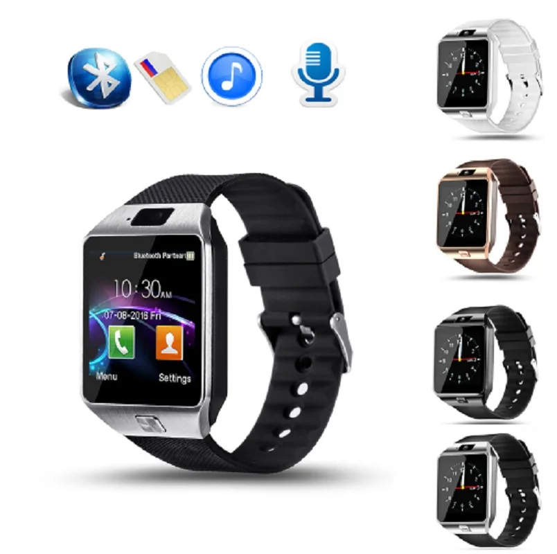 Ludsol Bluetooth Smart часы dz09 SmartWatch с батареей Поддержка sim карты Смарт Водонепроницаемый