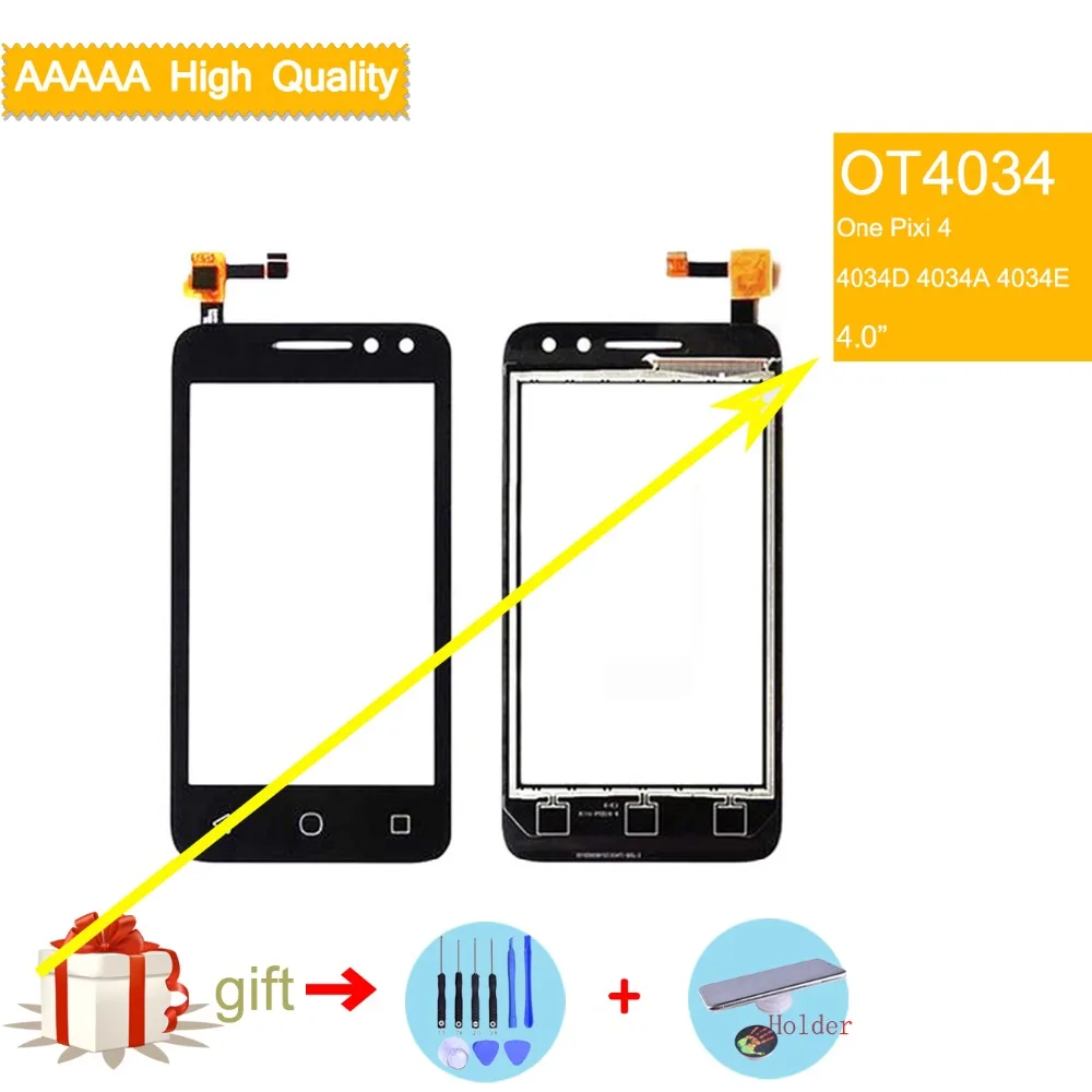 Сенсорный экран для Alcatel One Pixi 4 OT4034 4034D 4034A 4034E 4034 сенсорная панель сенсорный с