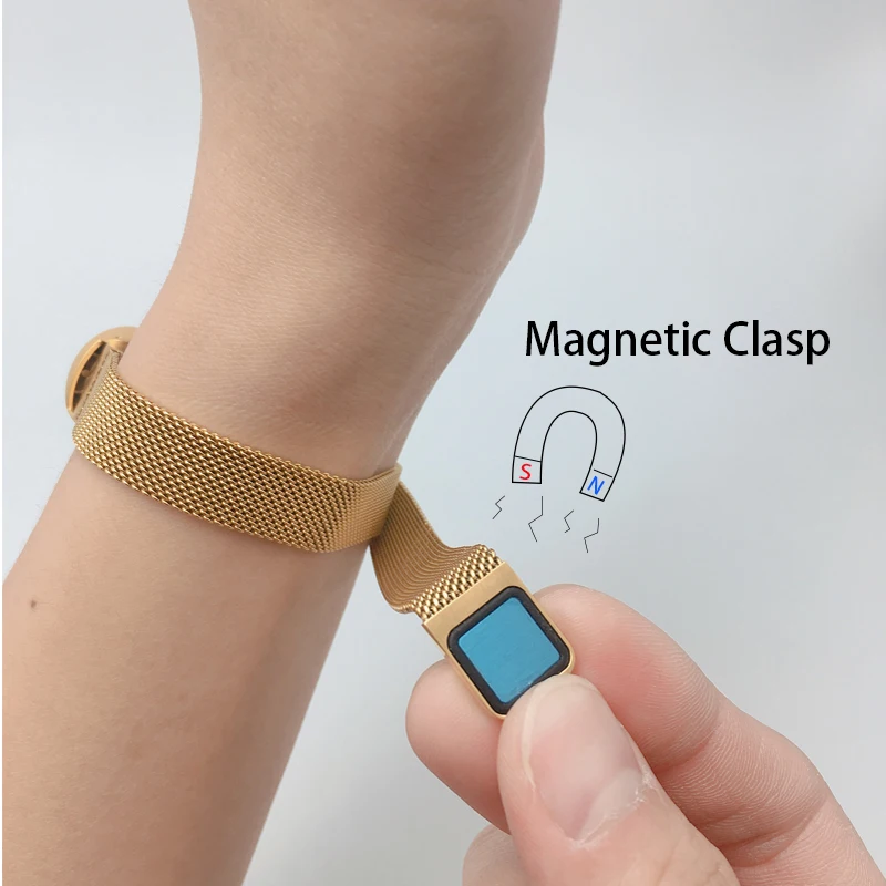 Ремешок на запястье для Xiaomi Mi Band 3 4 новейший металлический браслет смарт-часов |