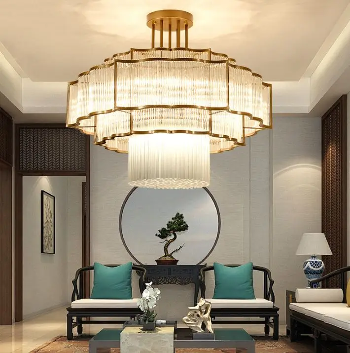 Новая китайская люстра простая современная лампа для гостиной креативная