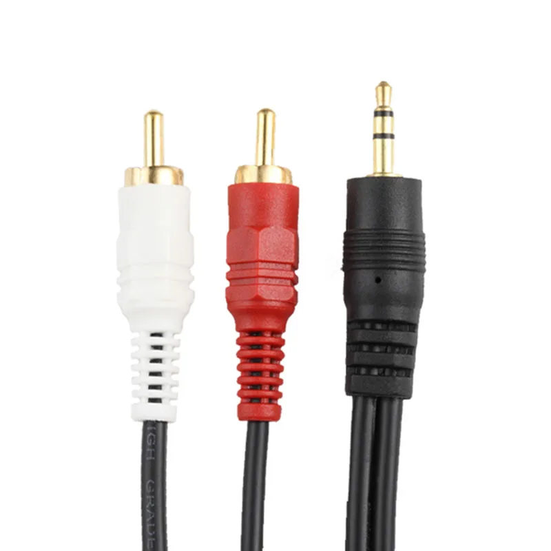 Аудиокабель AUX 3 5 мм в 2RCA для компьютерного динамика аудиокабель RCA 1 5/3/5/10/12 метров