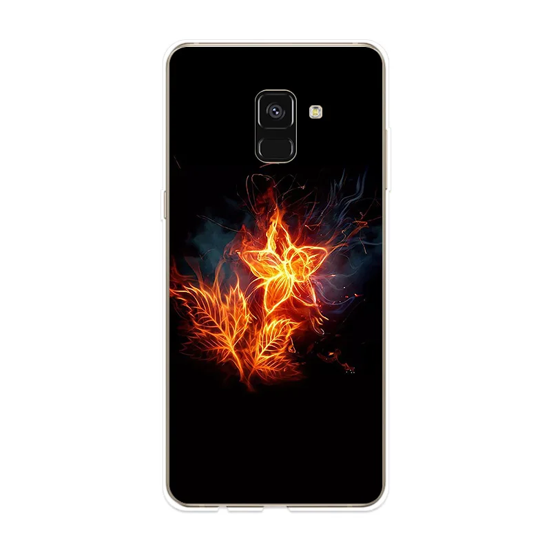 Чехол для телефона Samsung Galaxy A3 A5 A7 2017 2016 2015 чехол с рисунком пламени A6 A8 Plus A9 2018 |