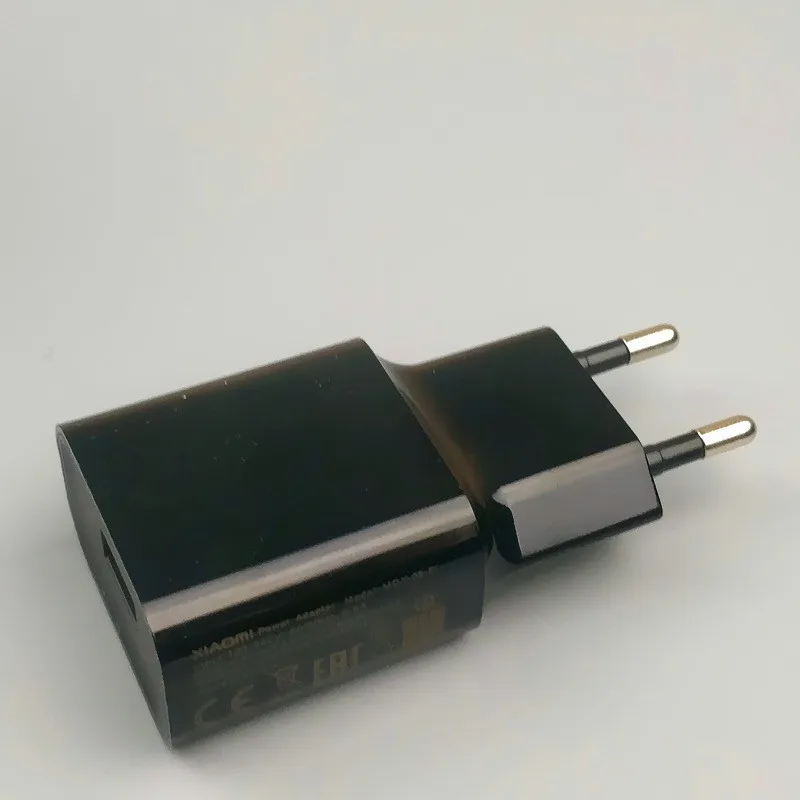 Black Charger xiaomi быстрое зарядное устройство настоящий QC 3,0 Быстрая зарядка EU Usb настенный адаптер питания для mi a2 a1 8 se 6 6x mi x max 2 2s 3 mi 8 mi 6 - Тип штекера: Black Charger