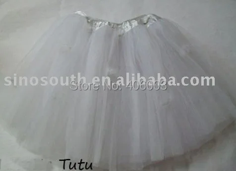 

Free shipping stock infant baby girl shower white tulle tutu skirt