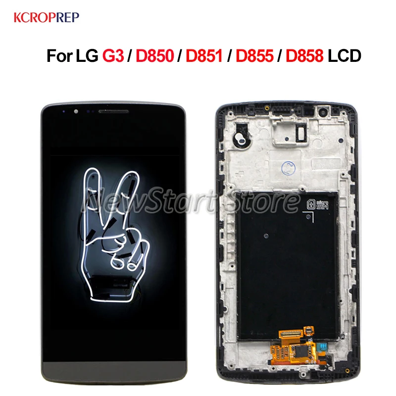 Для LG G3 D850 D851 D855 D858 ЖК дисплей кодирующий преобразователь сенсорного экрана в