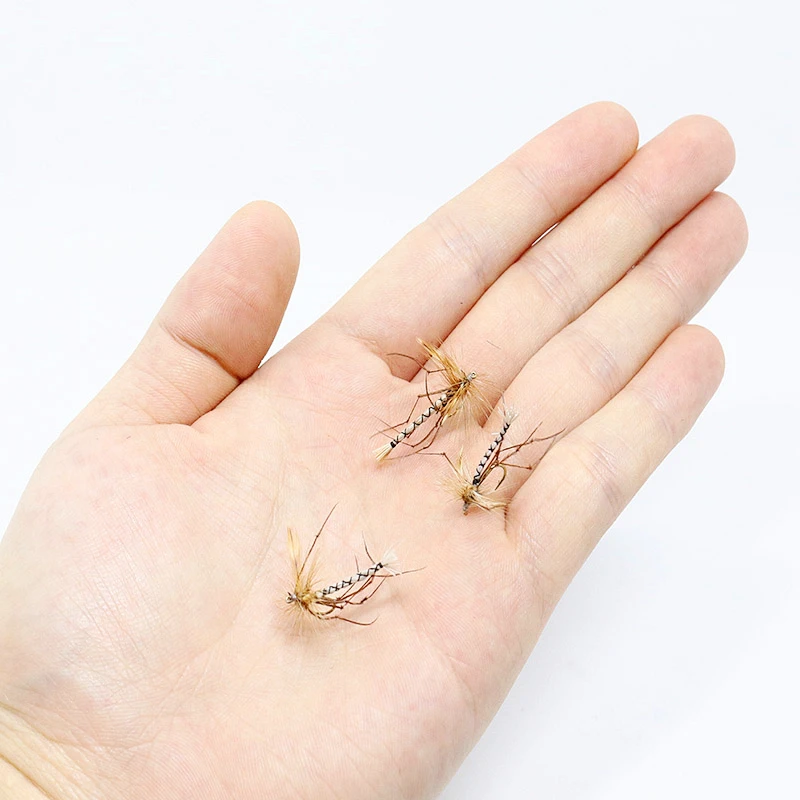Professional hand tied 4pcs 14# daddy flies with longlegs trout fishing dry fly lures artificial Mosquito insect | Спорт и