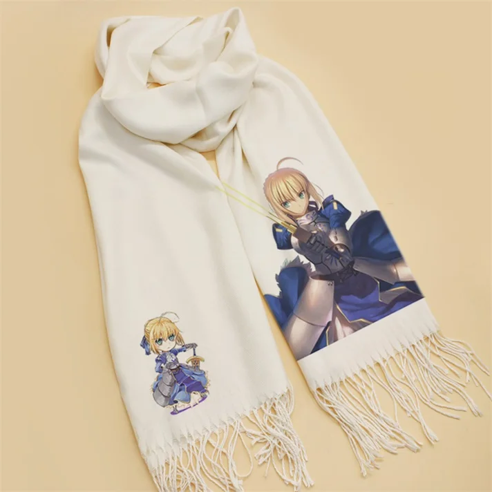 Модные рождественские подарки аниме Fate/stay night Saber Arturia шарфы костюм Саката гинтоки