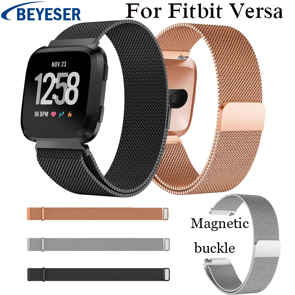 Стальной ремешок для Fitbit versa магнитный часов Milanese 2 S L|Ремешки часов| |