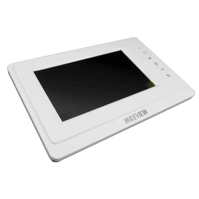 Новый 7 &quotцветной ЖК видеодомофон домофон комплект 2 белый экран + RFID камера