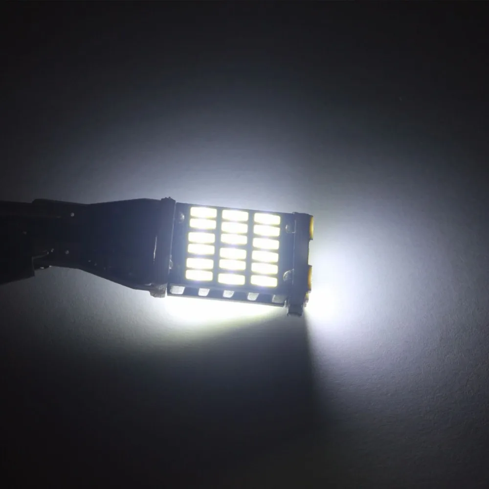 

ONEWELL 2PCS Super Bright T15 W16W 45 SMD LED 4014 Car Auto Canbus Marker Lamps Reading Light Interior Lighting Bulb