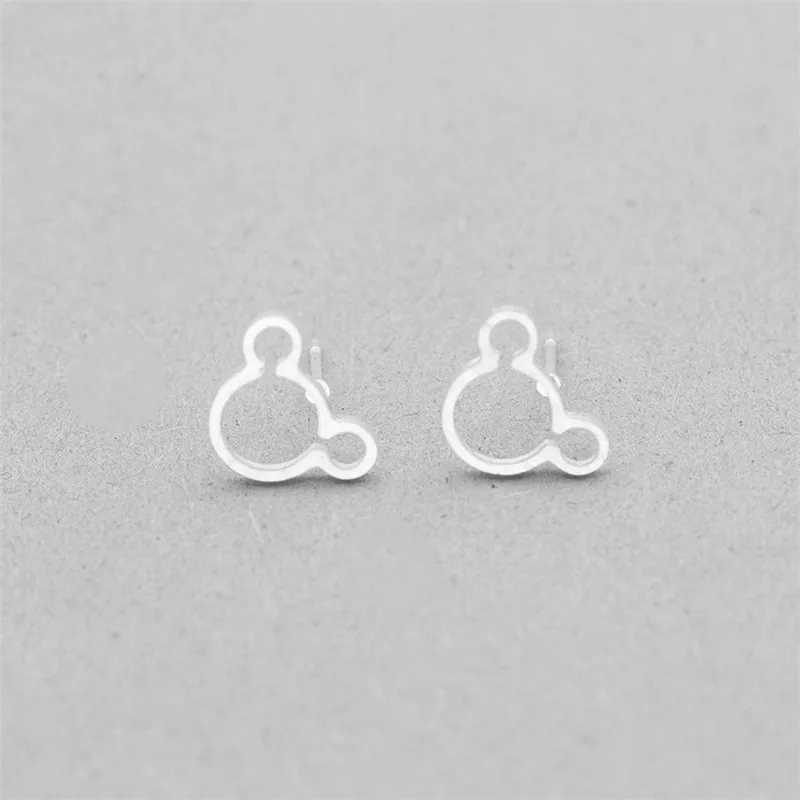 Серьги гвоздики из нержавеющей стали с изображением мыши для девочек и детей|stud