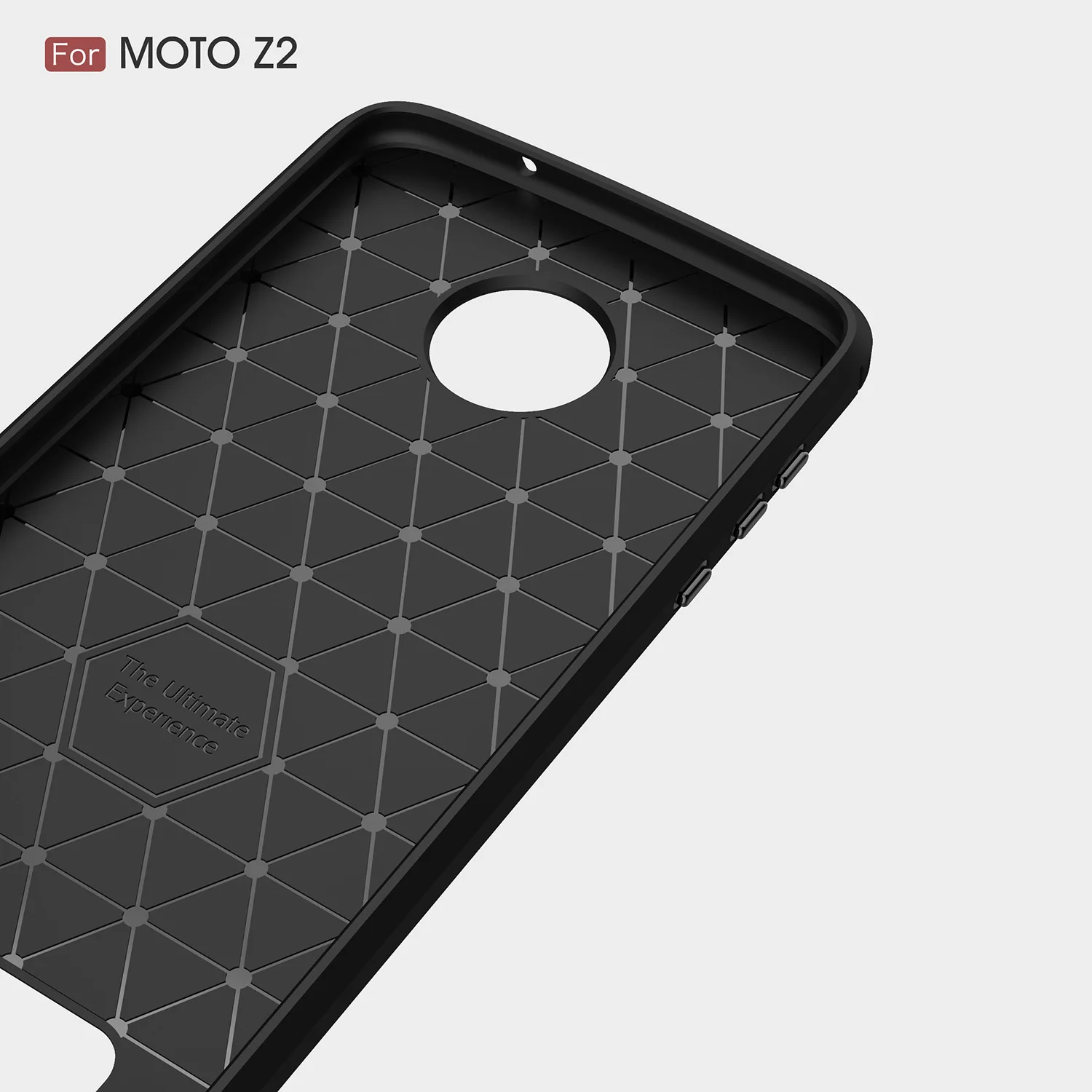 Мягкие TPU чехол для телефона Motorola Moto Z2 противоударный Анти-отпечатки матовый