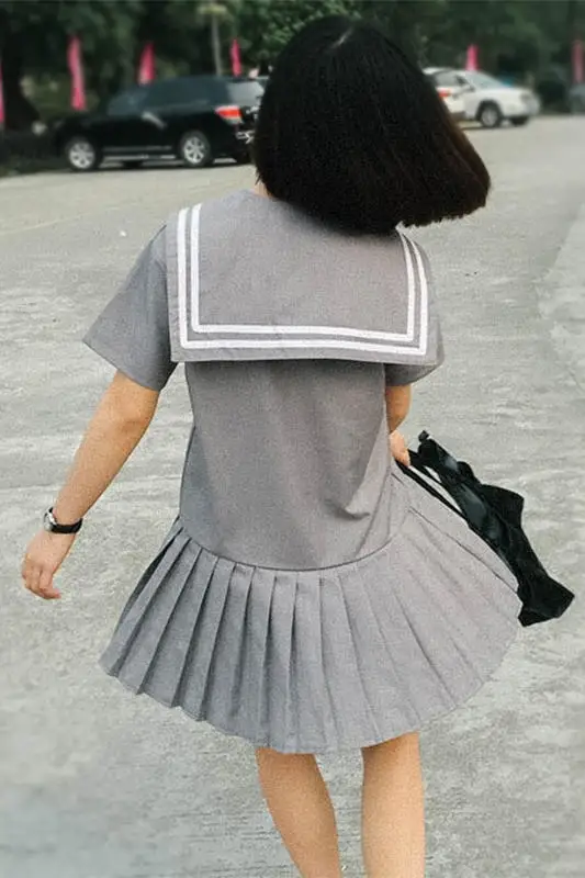 Harajuku японский Мори девушка летнее Плиссированное милое платье для женщин