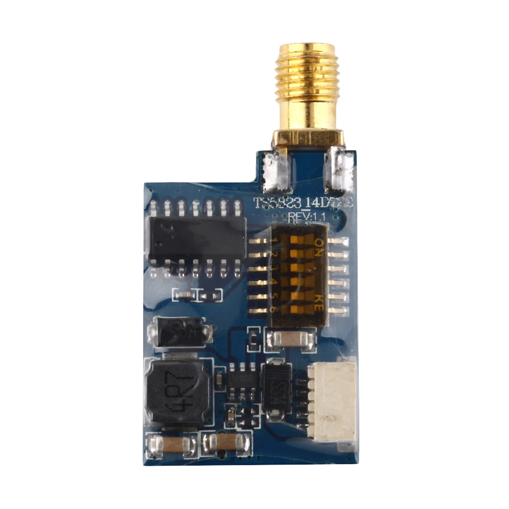 TS5823 Mini FPV Tx только 7 3g 5 8 ГГц 48Ch 200 мВт AV модуль передатчика (TX) TS5823/ RP SMA|fpv tx|transmitter