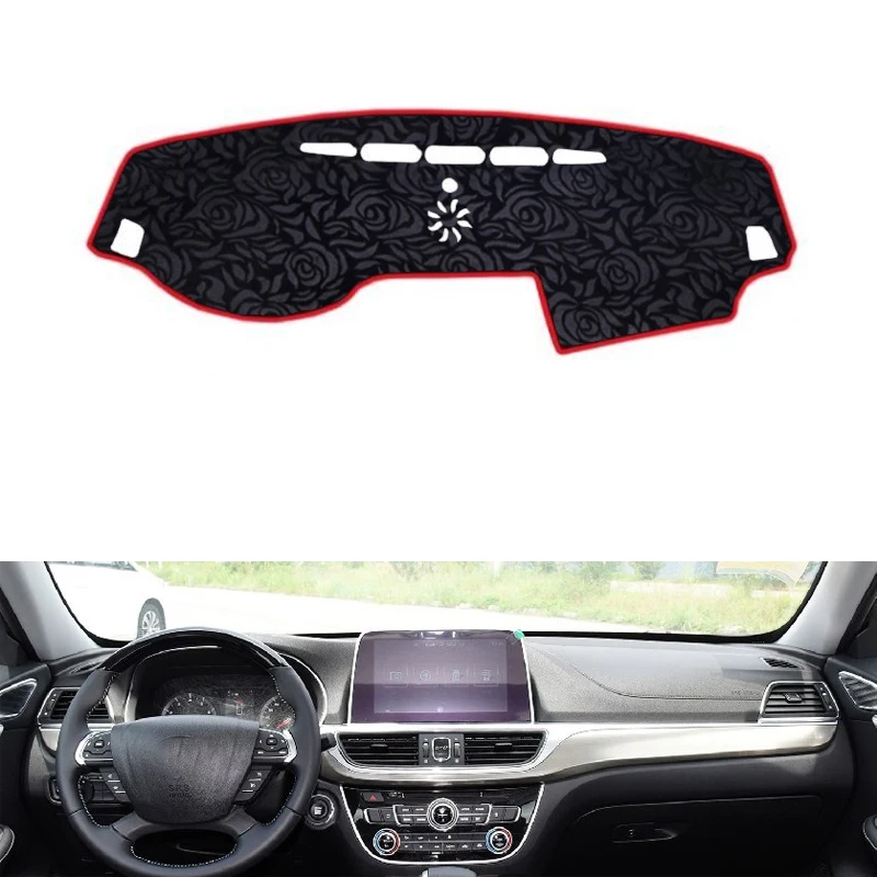 Rose Pattern Non-slip Car Dashboard Cover Dash Mat Pad DashMat ANti-UV Sticker for GAC Trumpchi GA8 2015-2017 Styling | Автомобили и