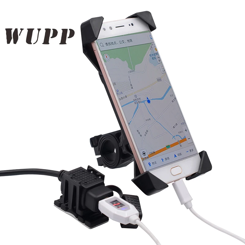 WUPP 5 В 2.1A USB Мотоцикл Велосипед Зарядное устройство Водонепроницаемый питания