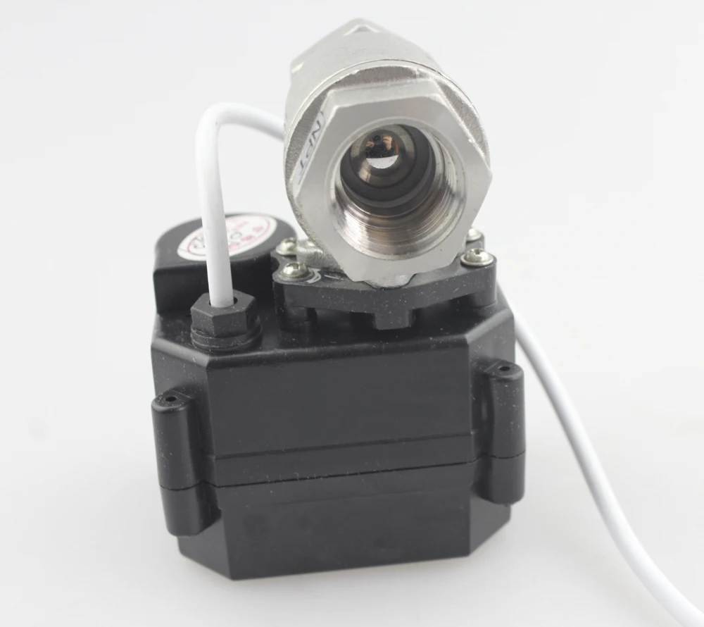 HSH Flo 1/2 &quotDN15 24VDC Нержавеющая сталь двухсторонний моторизованный шаровой кран CR 02 3