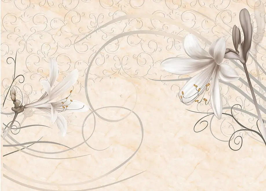 3d настенные фрески мраморные Современные европейские Настенные обои с каменным