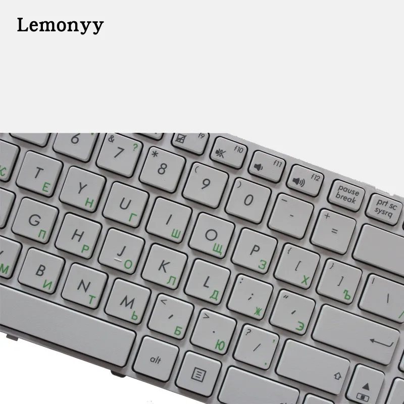 Русская клавиатура для ноутбука Asus K53SV G73Sw G73Jw K52D K52DR K52DY K52JK K52JR K52JT K52JU K52JV K53SC белый/черный RU Клавиатура ноутбука
