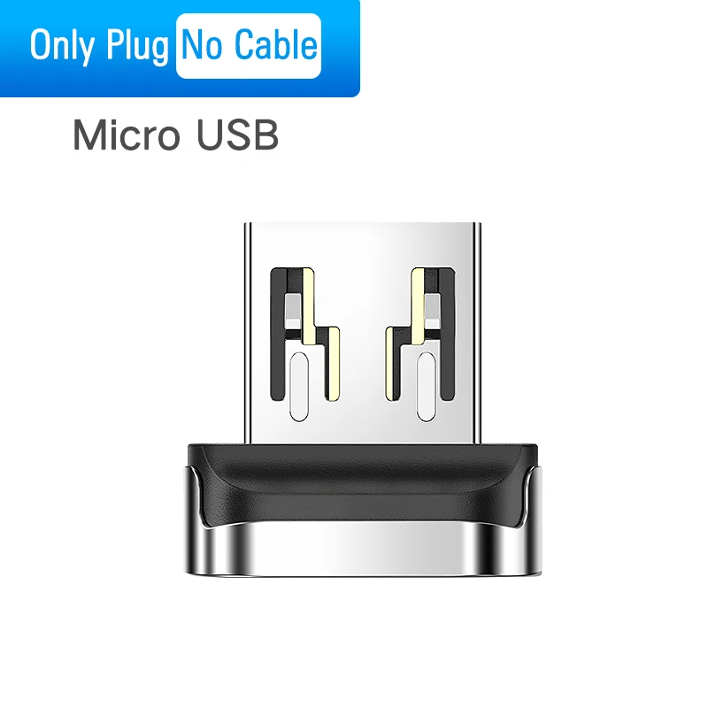 Only Plug No Cable Ugreen Магнитный Micro USB кабель 2.4A кабель передачи данных для быстрой зарядки для samsung huawei Xiaomi LG магнит зарядное устройство мобильный телефон USB шнур - Цвет: Only Plug No Cable