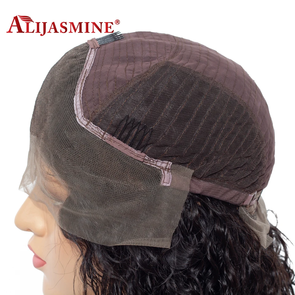 Вьющиеся бразильские синтетические волосы на кружеве натуральные парики