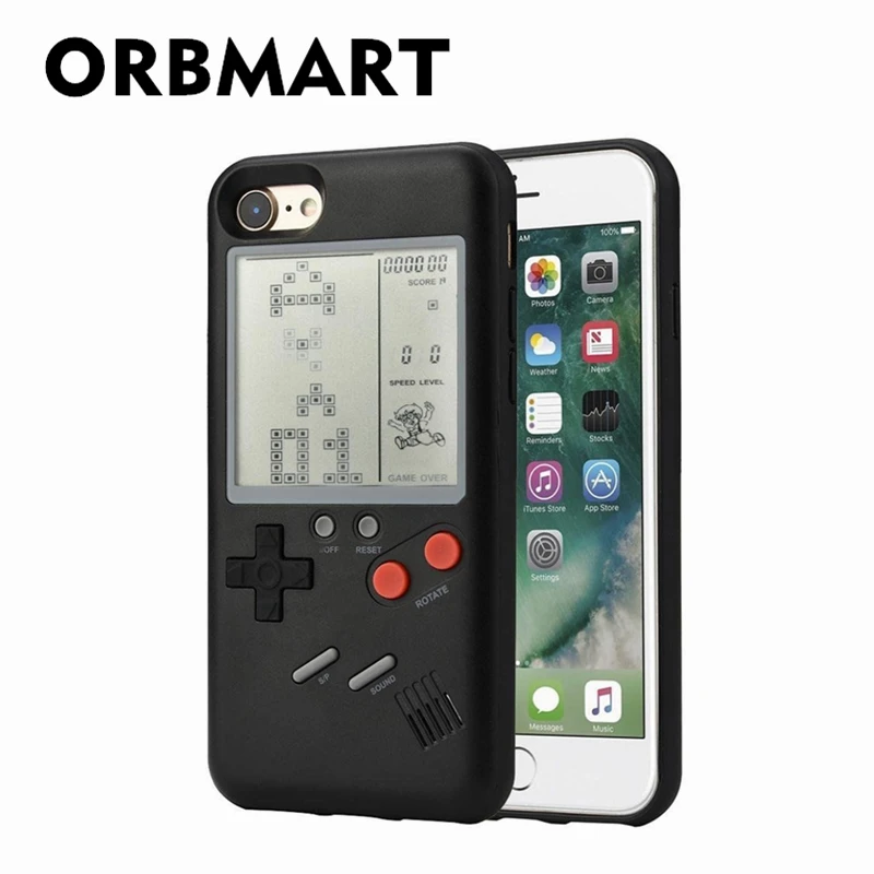 ОРБМАРТ Ретро Многофункциональный чехол для телефона с игрой Nintendo Tetris для Apple iPhone 6 6s 7 8 Plus X on.
