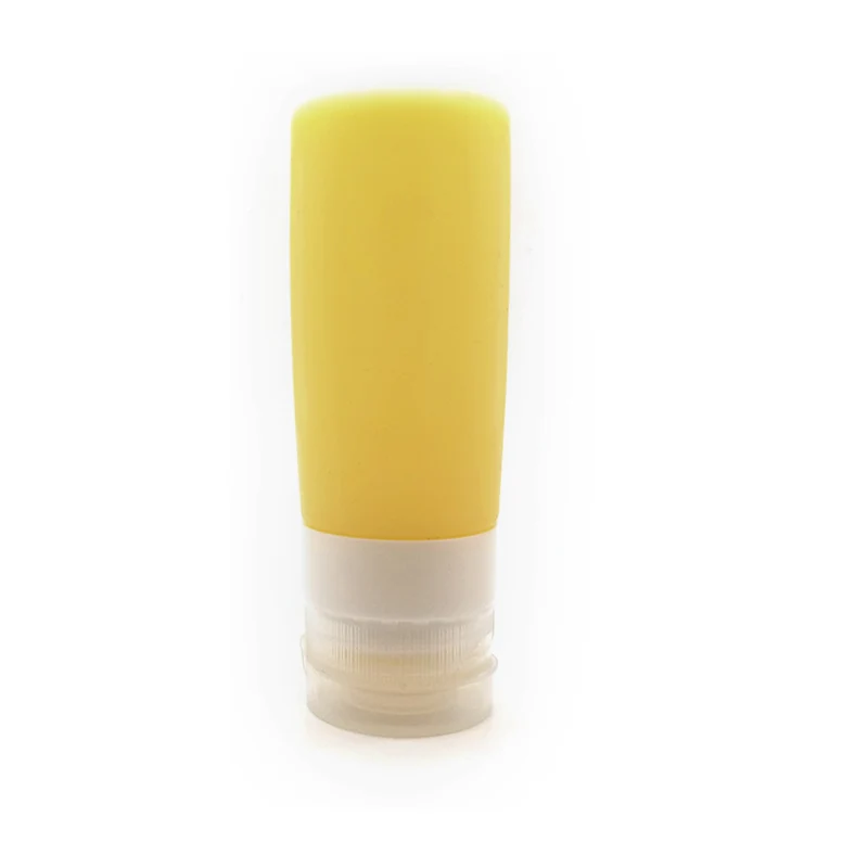 Yellow 85ml 85 мл дорожная бутылка для шампуня, силиконовые многоразовые бутылки для крема, лосьона, пустой косметический контейнер, портативные многоразовые бутылки для шампуня - Цвет: Yellow 85ml