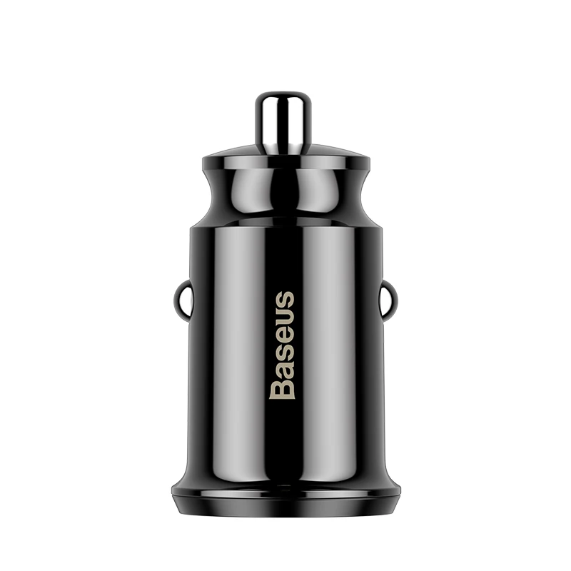 Black Baseus 3.1A автомобильное зарядное устройство мини Быстрая зарядка в машине двойной USB автомобильный адаптер зарядного устройства для телефона в машине для мобильного телефона планшета gps Функция - Тип штекера: Black