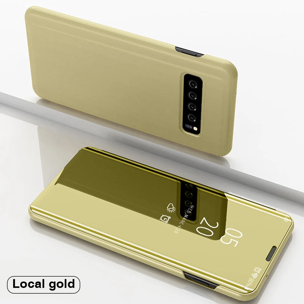 Gold Чехол для Xiaomi mi 9 SE чехол для Red mi Note 7 чехол прозрачный чехол для mi rror Smart Cover Xio mi 8 Lite mi 9 Pro чехол Роскошный - Цвет: Gold