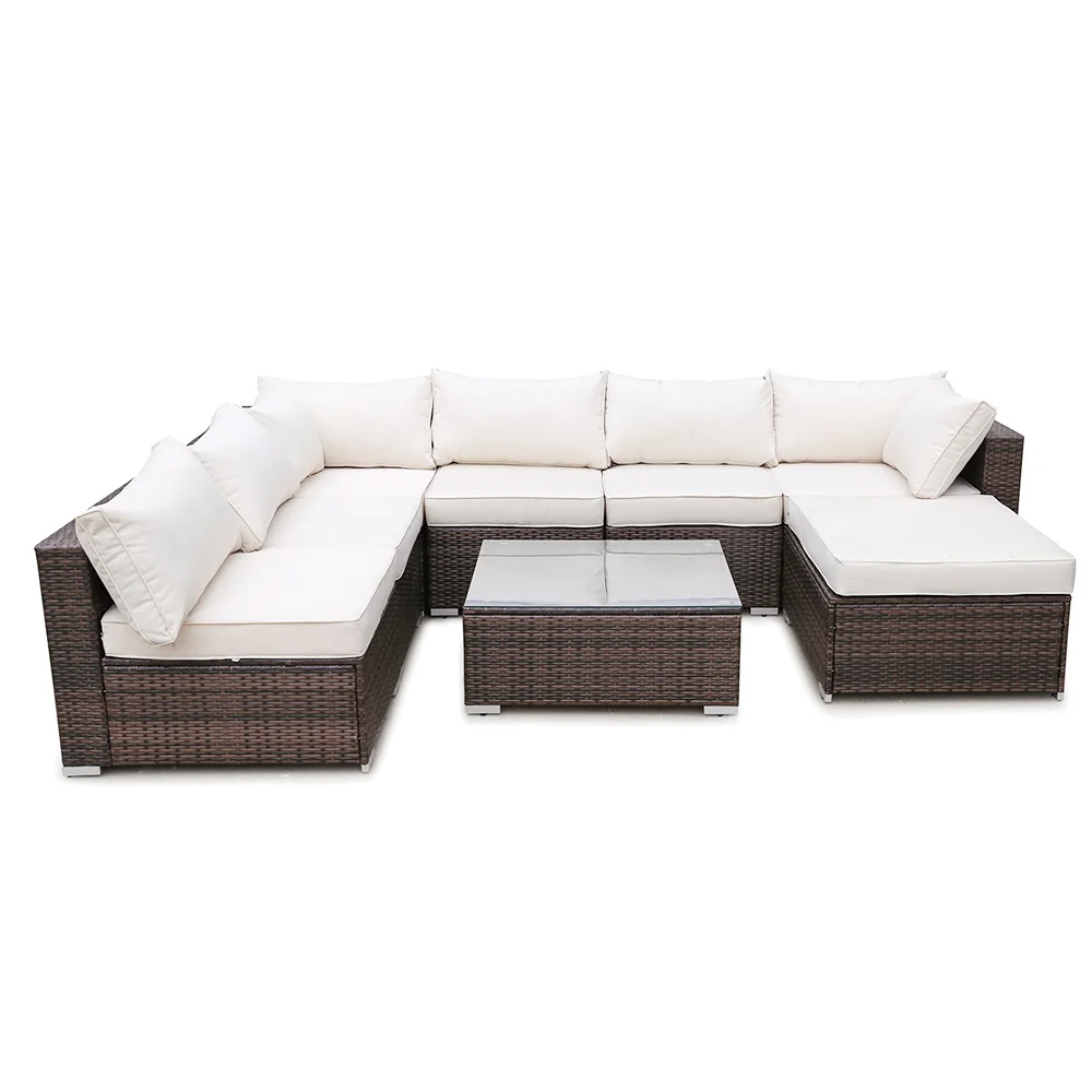 Полиэтиленовый плетеный диван набор дивана стальная рама гостиная балкон