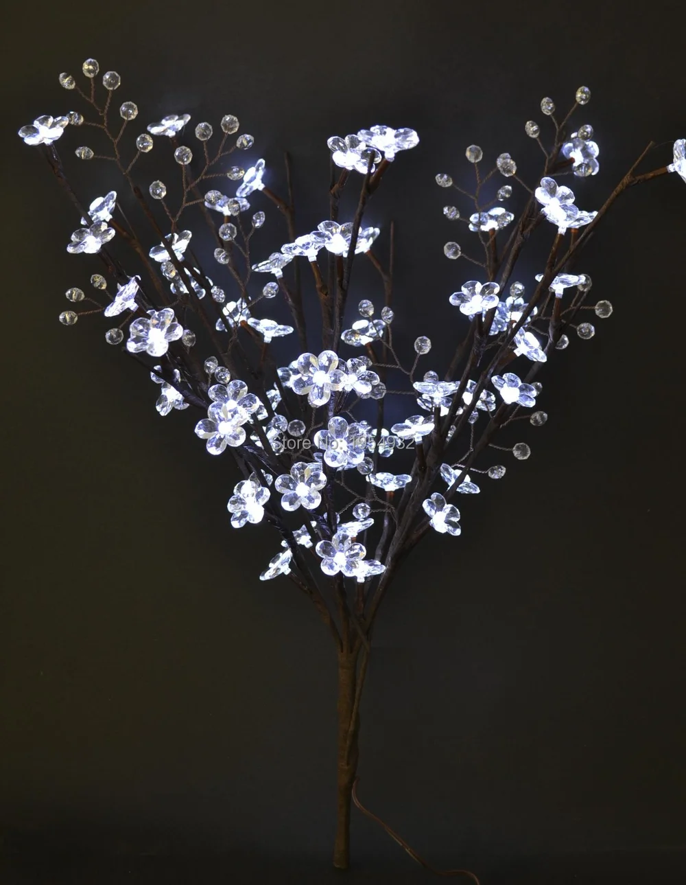 Светодиодная акриловая Цветочная ветка 20 &quot60LED с адаптером 3В + дополнительная 3 *