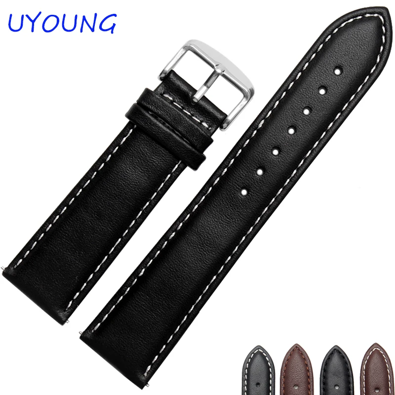 

Quality Genuine Leather Watchbands 22mm Black Brown Smart Watch Strap For Samsung Gear S3 Classic/Forntier With Fine Steel Clasp