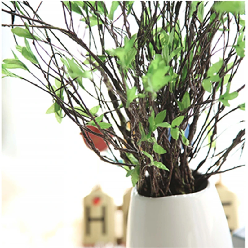 Willow Branch Artificial Flower Fake Bouquet For Wedding Home Table Decoration Chinese New Year | Дом и сад