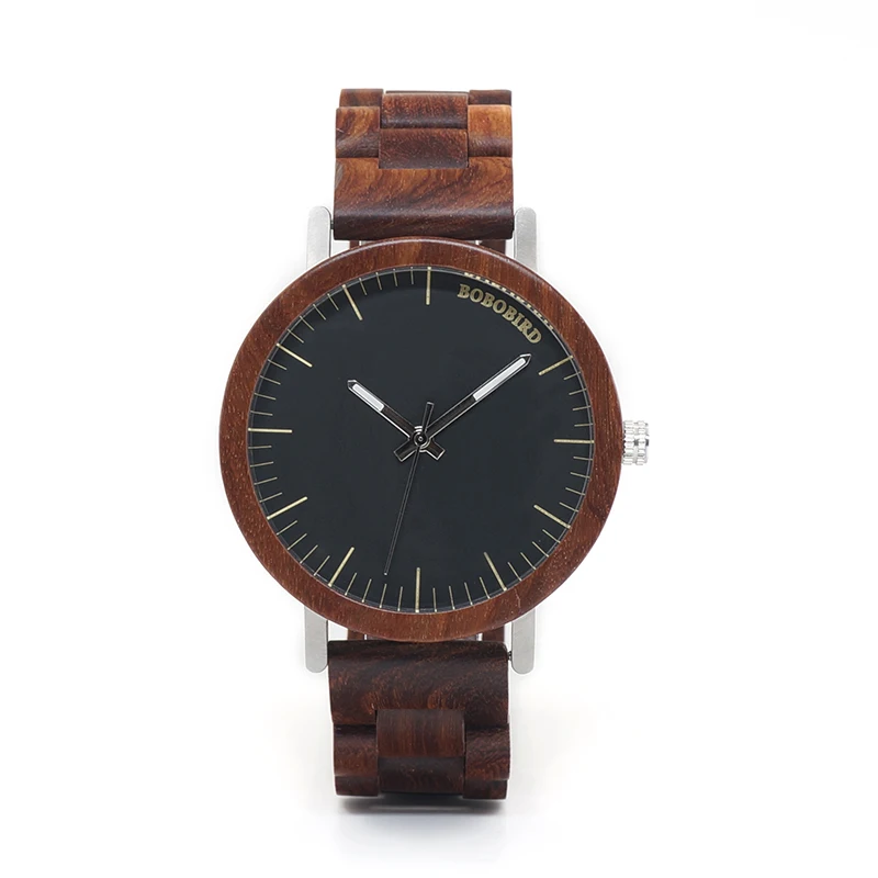 Мужские кварцевые часы BOBO BIRD WM16 с ремешком из дерева|watch brand|watch designer brandswatch for |