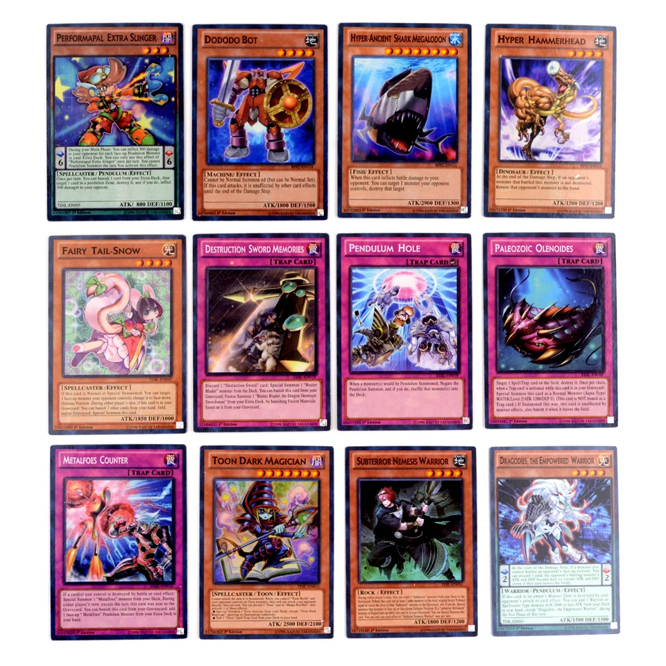 40 шт./компл. английский Yugioh карты с тонкой металлической коробке коллекция Yu-Gi-Oh