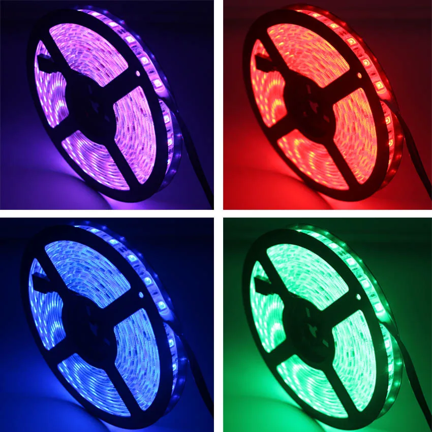 IKVVT Светодиодная лента SMD5050 5 м 10 RGB водонепроницаемая светодиодная 5050 + IR