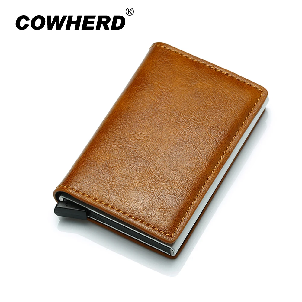 2019 RFID кошелек винтажный держатель для кредитных карт искусственная кожа мужчин и