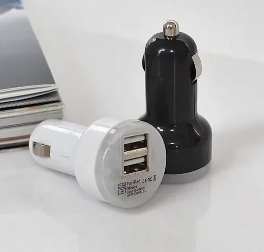 1 шт. мини 12 В / 24 2.1A портативный USB устройство адаптер питания для iPhone iPod галактики